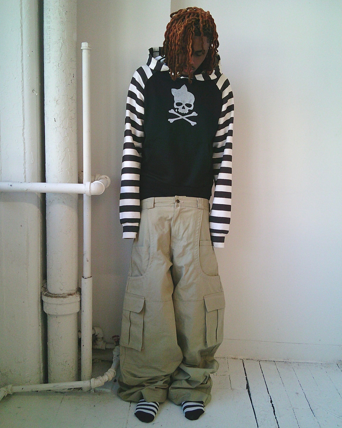 "Skull an bow" hoodie