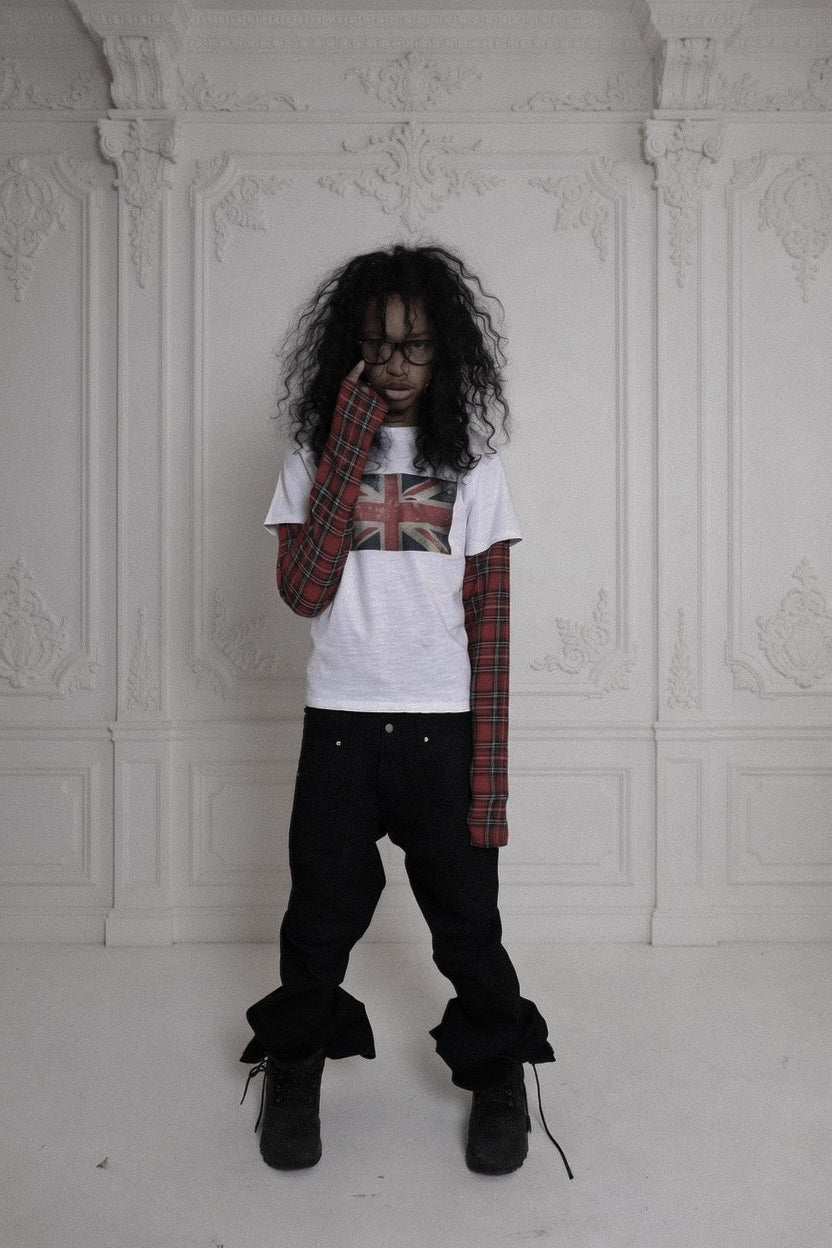 UK plaid tee